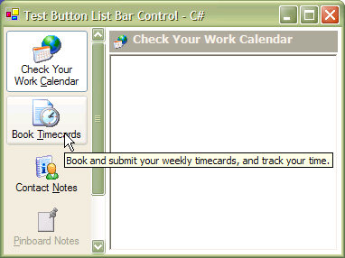 .NET Button ListBar in XP