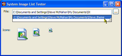 System Image List Demonstration