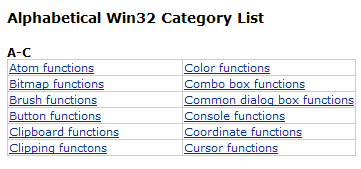 Small snippet of API to .NET index