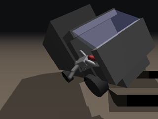Ooops - Truck Dismounts from Stairs