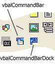 vbalCmdBar controls in the Toolbox