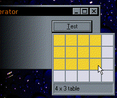 Demonstrating Table Picker