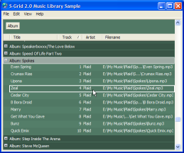 Music Library Demonstration Application