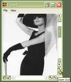 Scroll Buttons Demonstration Application