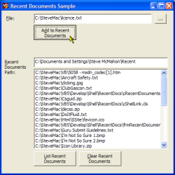 Recent Documents Sample