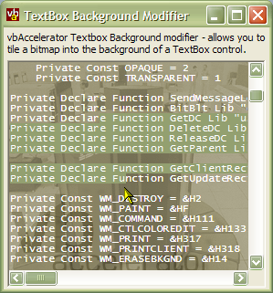 TextBox Background sample