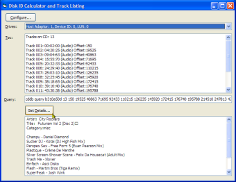 CD Track Listing Sample Application
