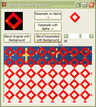 Alpha Resampling Demonstration