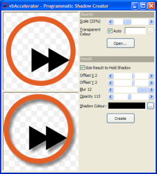 Drop Shadow Sample Application