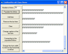 List Box Item Width Demonstration