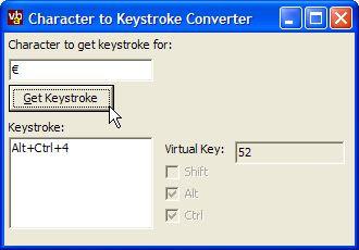 Character Code Sample