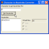 Click for Convert a Character Code to a string describing the Keyboard Keys which must be pressed