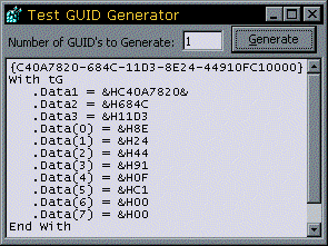 GUID Generator Application