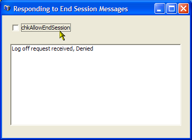 End Session Response Sample