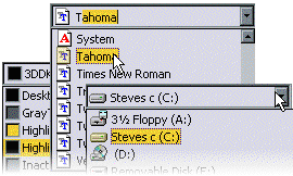 Various Owner Draw ComboEx Controls