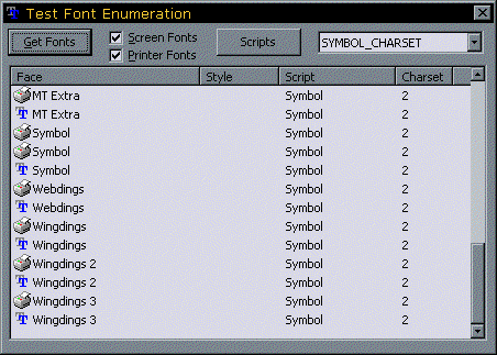 [Font Enumeration Demo]