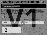 Demonstrating flat combo boxes