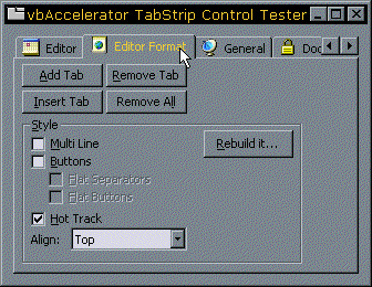 vbAccelerator Tab Control Demonstrator