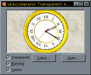 Transparent AVI Player control
